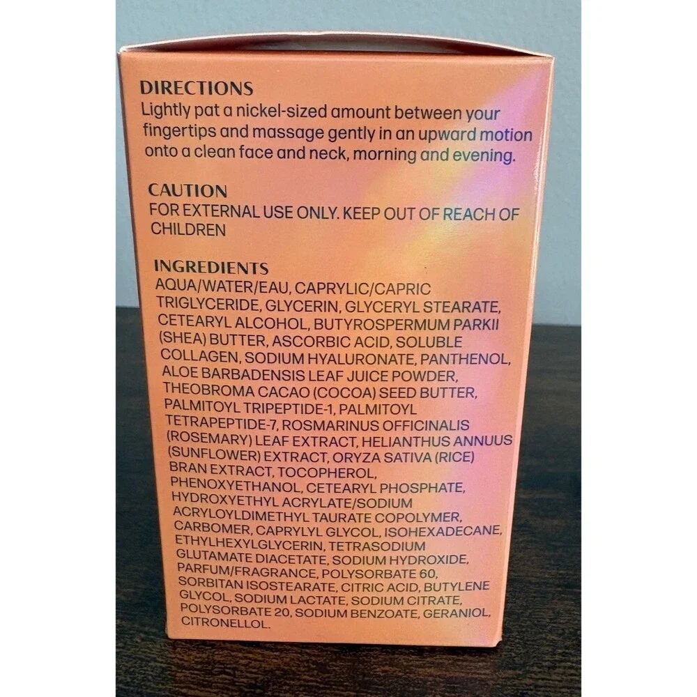 Dermafactor Face Vitamin C Brightening Face Cream 2.5oz Lightweight Gentle New!